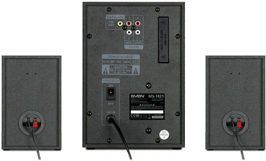 Sven MS-1821 2.1 Speakers with Bluetooth 40W Black