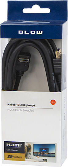 Blow HDMI 1.4 High Speed 1080p 120Hz Angle (90°) Cable HDMI male - HDMI male 3m Μαύρο