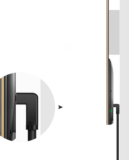 Ugreen HD103 Angle (90°) Cable HDMI male - HDMI male 1m Μαύρο