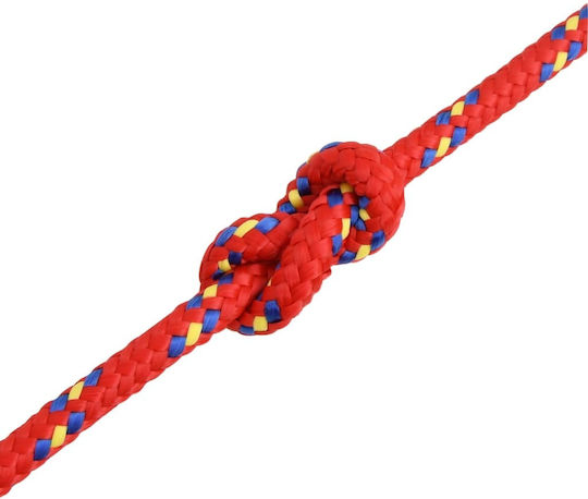 vidaXL Rope Knitted 8mm Red