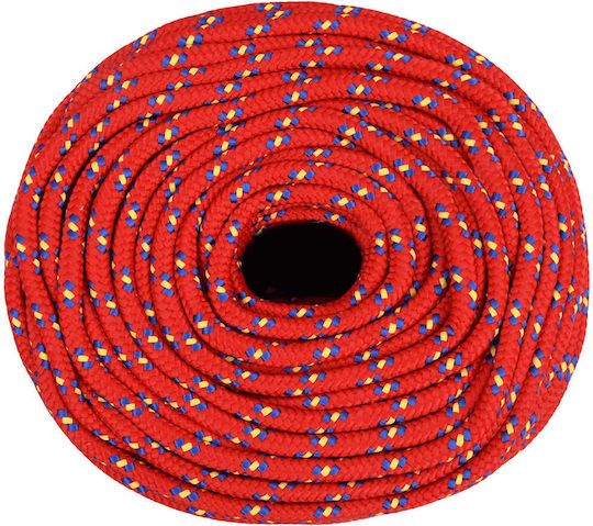 vidaXL Rope Knitted 8mm Red