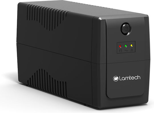 Lamtech K650VA AVR UPS Line-Interactive 390W με 2 Schuko Πρίζες
