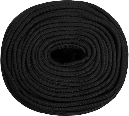 vidaXL Rope Knitted 10mm Black