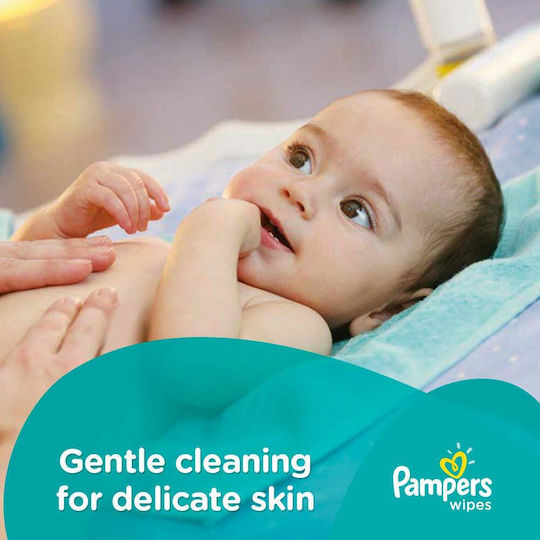 Pampers Fresh Clean Baby Wipes without Alcohol & Parabens 12x52pcs