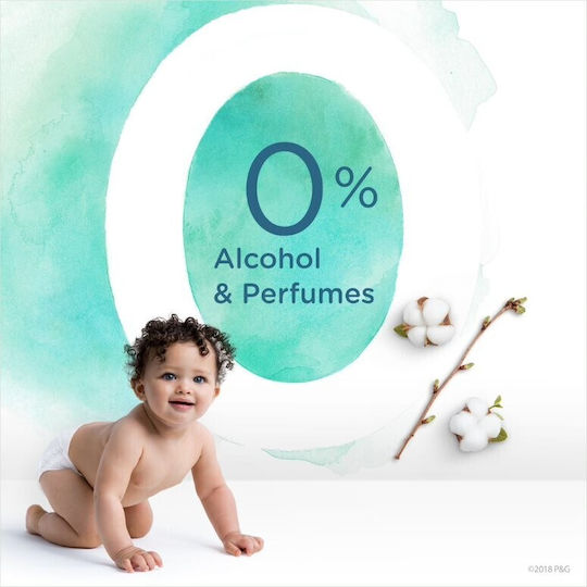 Pampers Pure Aqua Hypoallergenic Baby Wipes with 99% Water, without Perfume, Alcohol & Parabens 2x48pcs