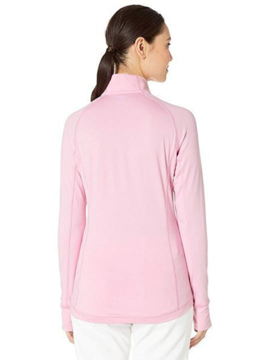 Puma Evoknit Damen Sportlich Bluse Langärmelig mit Reißverschluss Rosa