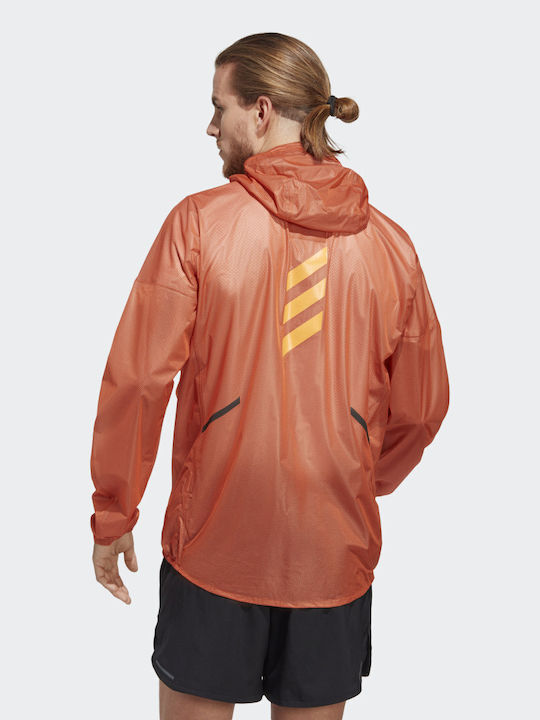 Adidas Terrex Agravic 2.5 Ärmellos Sportliche Herrenjacke Wasserdicht Orange