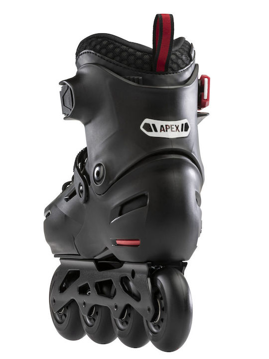 Rollerblade Apex Inline Αυξομειούμενα Rollers Μαύρα Παιδικά