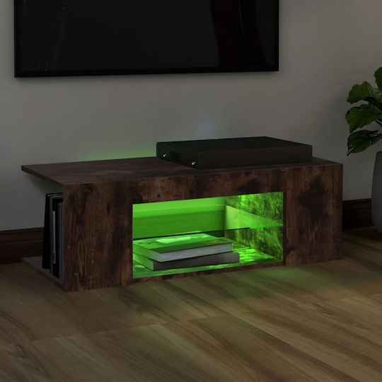 TV-Ständer mit LED-Beleuchtung Braune M90xT39xH30cm