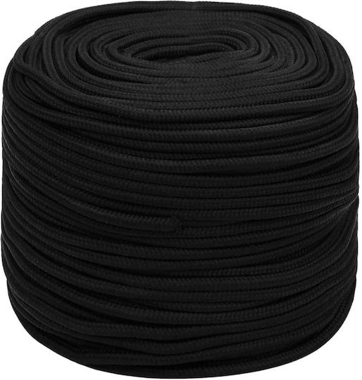 vidaXL Rope with Diameter 6mm and Length 25m Rope Black 6mm 25m