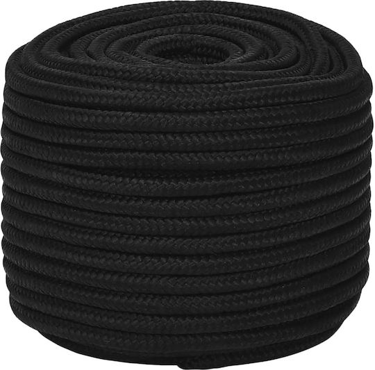 vidaXL Rope with Diameter 12mm and Length 25m Rope Black 12mm 25m Polypropylene 152826