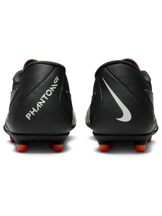 Nike Phantom GX Club Football Shoes with Cleats Black / Dark Smoke Grey / Total Orange / Summit White