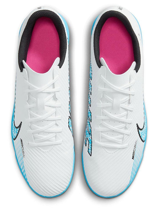 Nike Mercurial Vapor 15 TF Niedrig Fußballschuhe mit geformten Stollen Weiß