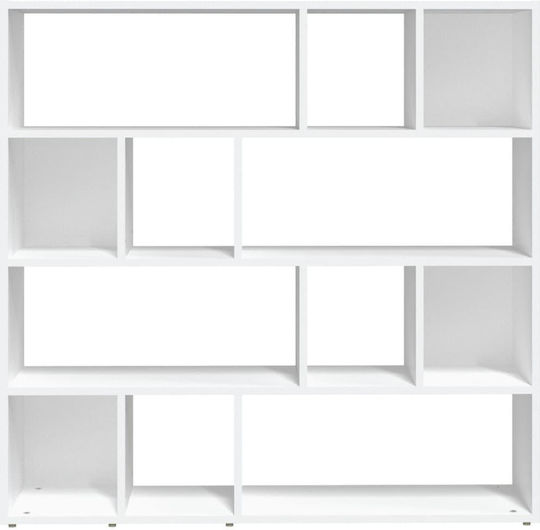 White Bookcase 105x24x102 cm