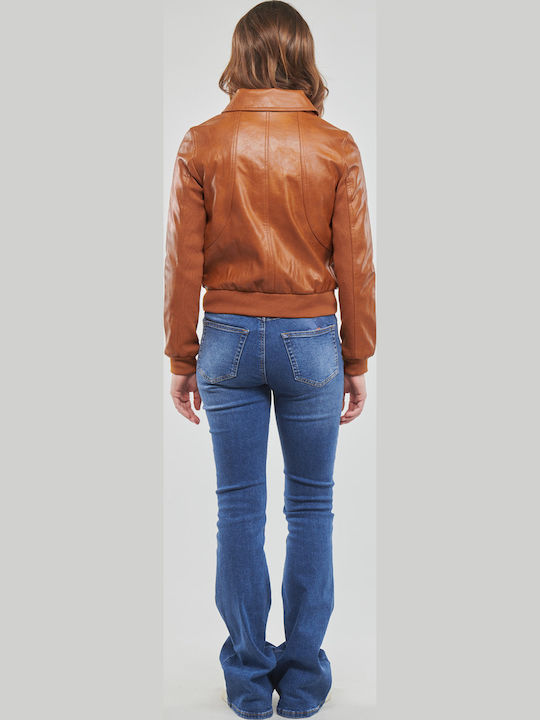 Dallas Damen Bikerjacke Braun