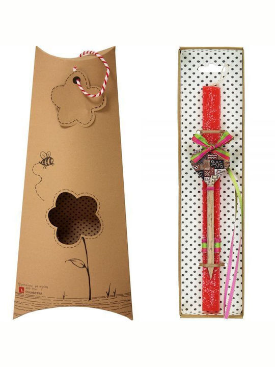Easter Candle Square 34pcs Orange