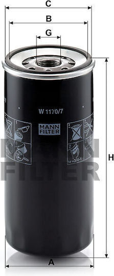 Mann Filter Φίλτρο Λαδιού Αυτοκινήτου για Renault