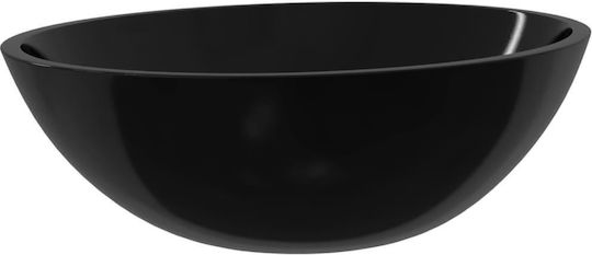 vidaXL Επικαθήμενος Νιπτήρας Γυάλινος 50x37x14cm
