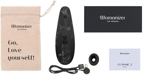 Womanizer Marilyn Monroe Αναρροφητής Αιδοίου με Δόνηση Special Edition Black Marble​