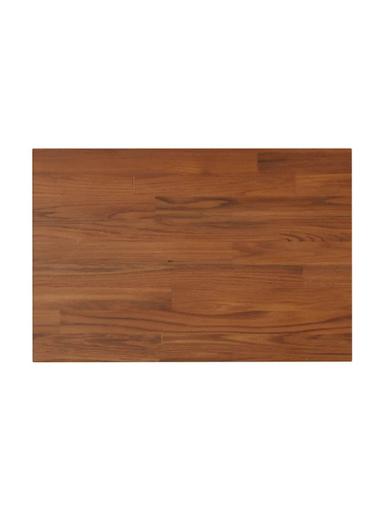 vidaXL Dreptunghiular Unitate de baie Vanity din Lemn Masiv Dark Brown 60x40x2.5cm 343054 1buc