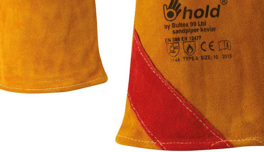 Stenso Sandpiper Kevlar Mănuși de Lucru Sudură Portocaliu Piele/Bumbac 1buc