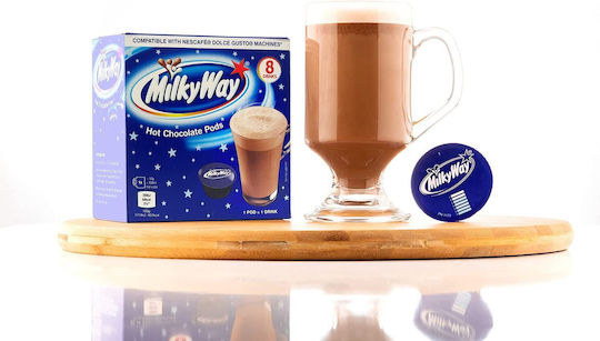 Milky Way Κάψουλες Σοκολάτα Συμβατές με Μηχανή Dolce Gusto 8caps