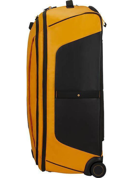 Samsonite Ecodiver Μεγάλη Βαλίτσα Ταξιδίου Υφασμάτινη Κίτρινη με 2 Ρόδες Ύψους 79εκ.