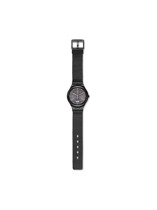 Swatch Small Metallic-Armband Schwarz 18.8mm