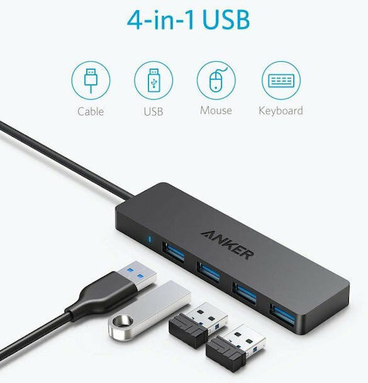 Anker USB 3.0 4 Port Hub with USB-A Connection