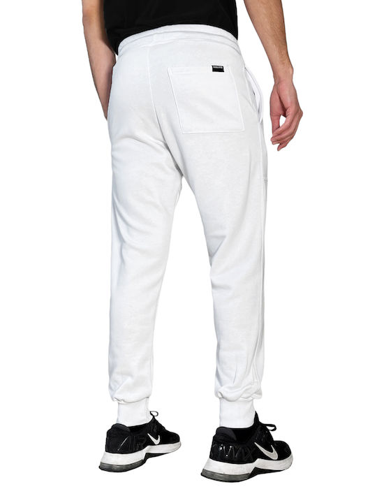 3Guys Randall Men's Sweatpants with Rubber White