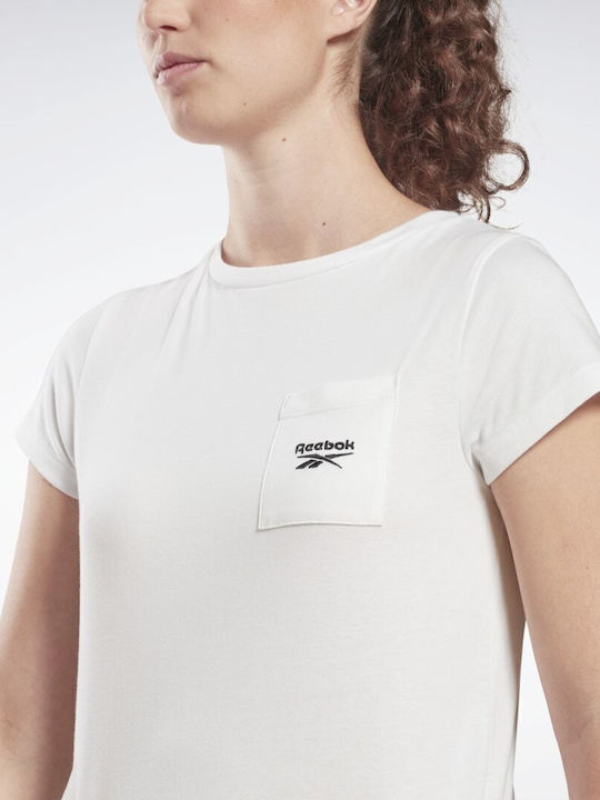 Identity Pocket Γυναικείο T-shirt Λευκό