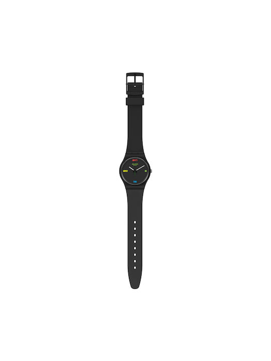 Swatch DB2L Rubber Strap Black 17mm