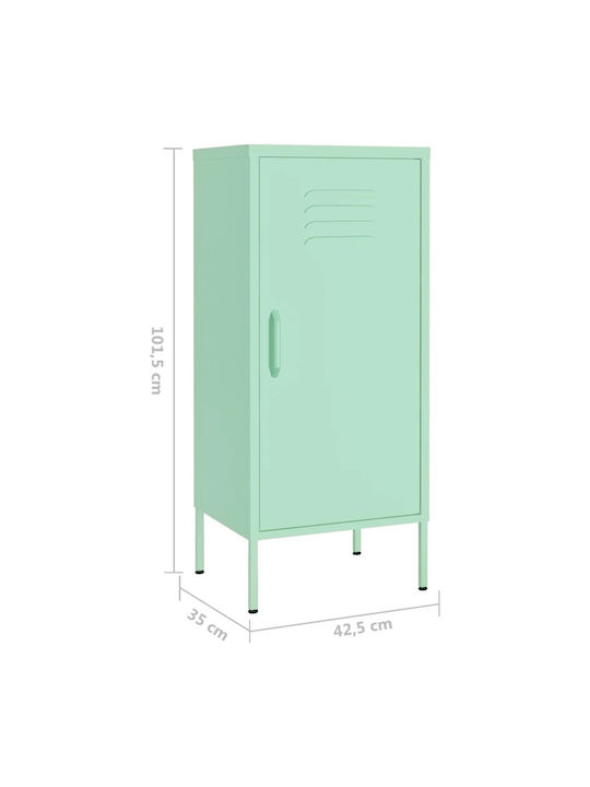 Office Storage Metal Cabinet Mέντα L42.5xW35xH101.5cm