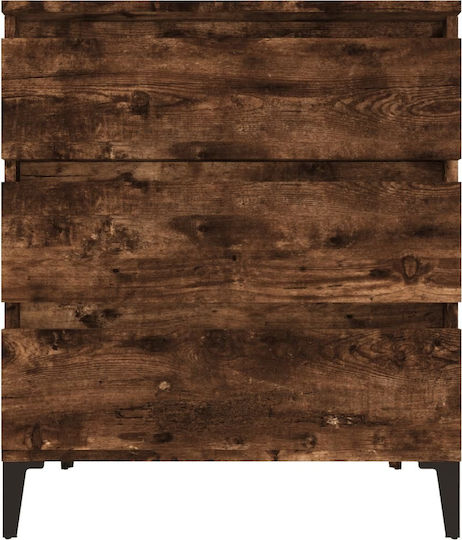 Wooden Bedroom Chest of Drawers with 3 Drawers 60x35x70cm
