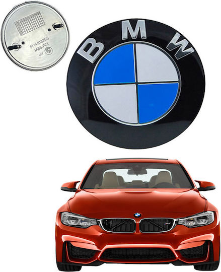 Car Brand Logo Bonnet for Bmw BMW Original Look Emblem Blue-White 82mm