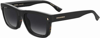 Dsquared2 Мъжки Пластмасов Рамка за Очила с Clip On Черно D2 0100/CS WR7