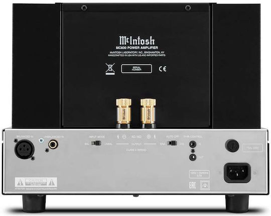 McIntosh MC830 Power Amplifier Hi-Fi Amplifier Stereo 480W/4Ω 300W/8Ω 17611 Black
