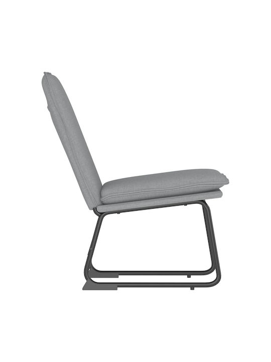 Πολυθρόνα Επισκέπτη Ανοιχτό Γκρι 52x75x76cm
