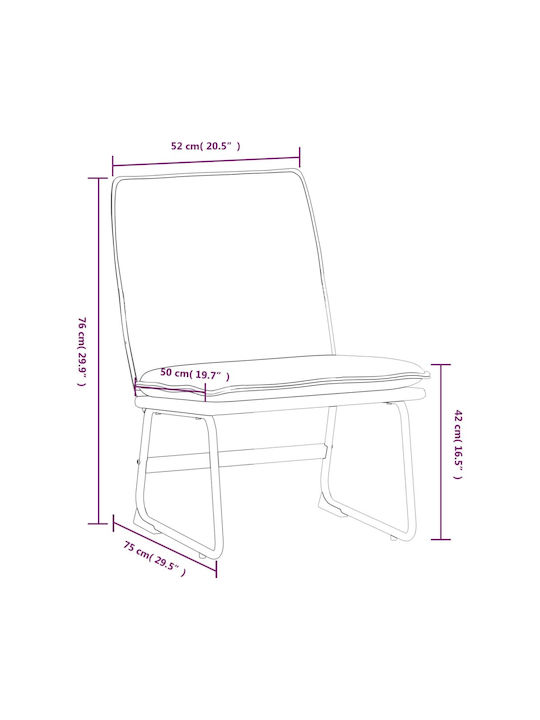 Sessel Black 52x75x76cm 1Stück