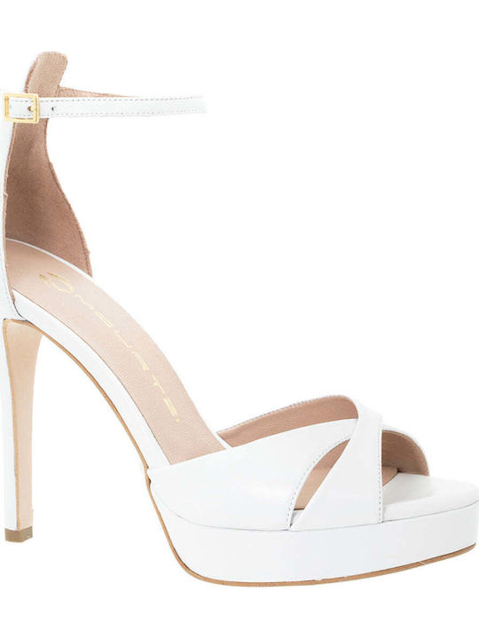 Mourtzi Leather Sandals White