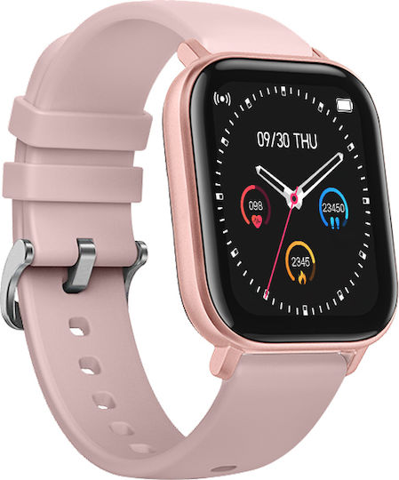 T99 Smartwatch με Παλμογράφο (Ροζ)