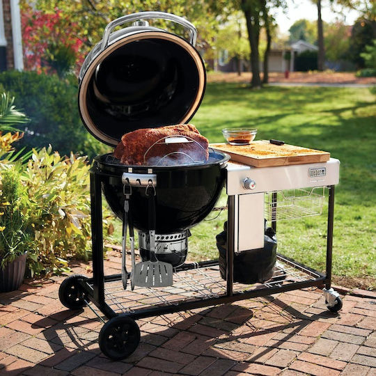 Weber Summit S6 Rostfreier Stahl Holzkohlegrill Kamado mit Deckel und Thermometer 61cmx61cm