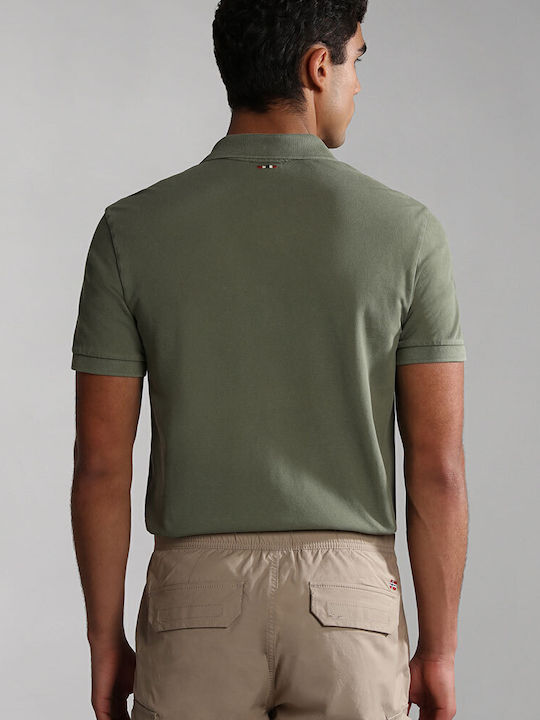 Elbas Polo Μπλούζα Κοντομάνικη Green Lichen