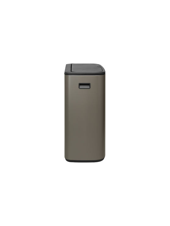 Brabantia Brabantia Mülleimer Kunststoff Push Platin 60lt