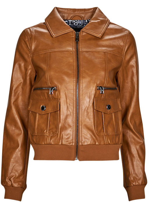 Dallas Damen Bikerjacke Braun