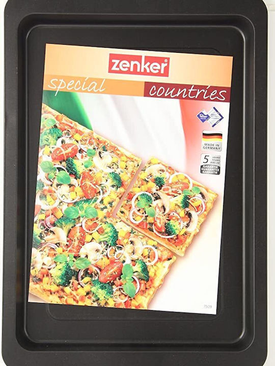 Zenker Backform Pizza Antihaftbeschichtung Spezialländer 42x29cm