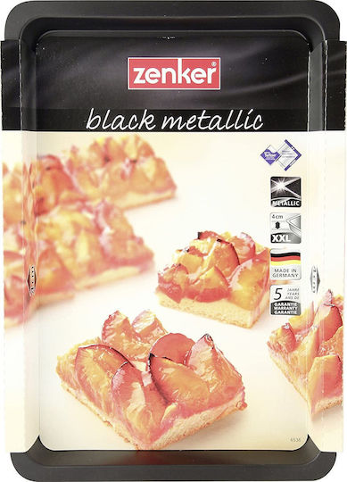 Zenker Backform Tarte Antihaftbeschichtung Schwarz Metallisch 42x29cm