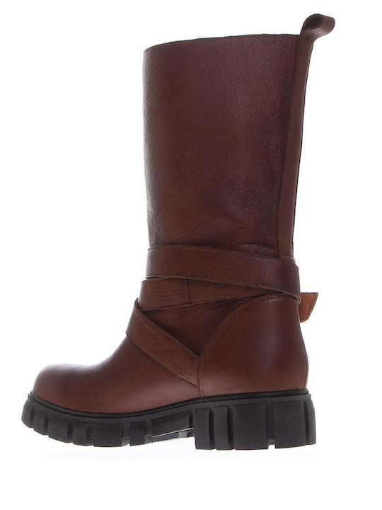 Komis & Komis Leather Women's Boots Brown