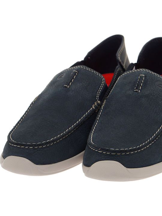 Men's Leather Loafers Blue