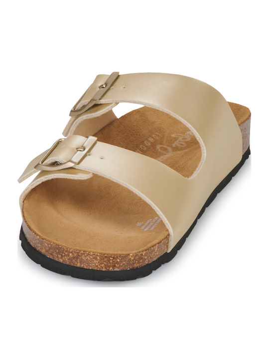 Oban Classic Women's Flat Sandals Anatomic in Gold Color